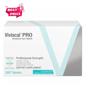 VIVISCAL PROFESSIONAL Hair Growth Formula (180 Tablets) – Pro-Strength Healthcare Supplement for Hair, Skin, Nails, Nail