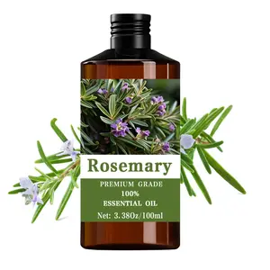 Rosemary Essential Oil - 100ML/3.38 Fl Oz, Care Grade Natural Scent, Long-Lasting Moisture Massage Oil, Suitable for Hair & Skin Care, Scented Body Oils