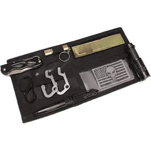 Visor Panel Organizer, Tactical Car Sun Visor Cover Molle Webbing Compatible Vehicle Visor Storage Holder Pouch phone