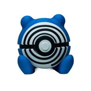 Poliwhirl Poke Ball - Inspired 3D Printed Collectible