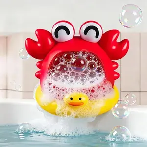 Baby Bath Bubble Machine Bathroom Bath Toy Cute Cartoon Shark Crab Bubble Blowing Safe Material Anti Aspiration Educational Toys