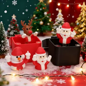 Christmas Surprise Gift Box, Fun Santa Claus and Cute Reindeer, Snowman Surprises, Holiday Joy and Humor, Perfect Christmas Present, Gift Box Design