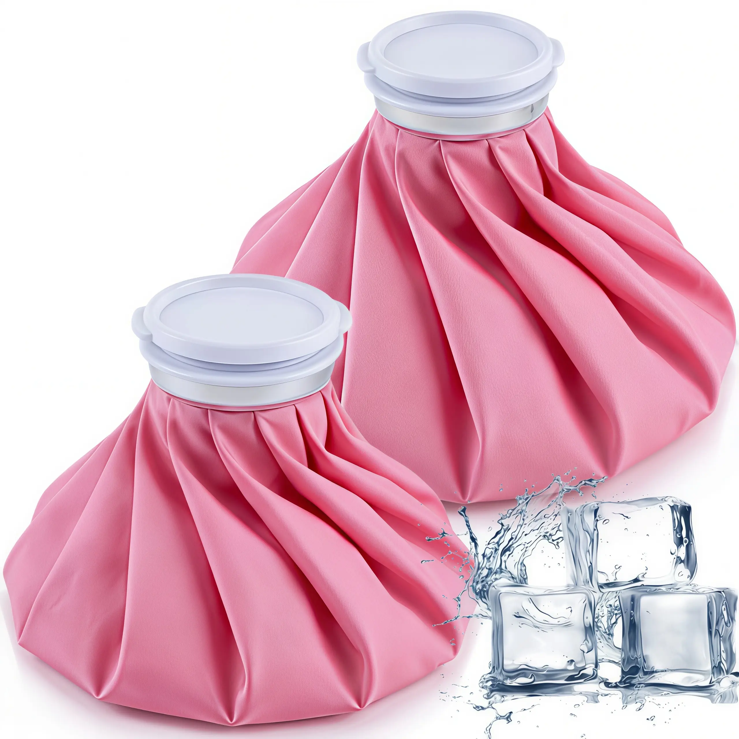 LMMAKE 2PCS Soft Reusable Ice Packs - 9in & 11in Instant Cold Unmeltable Hot Cold Therapy Bags for Injury Pain Relief, Instant Cold Ice Packs