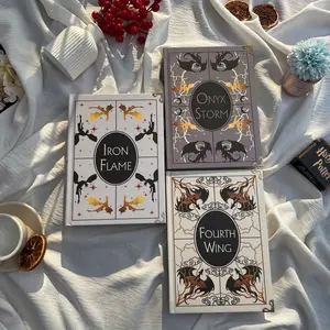 Fourth Wing, Iron Flame & Onyx Storm Hardcover Set – Rebecca Yarros The Empyrean Series 3 Book Bundle | Dark Fantasy Romance Collector Gift