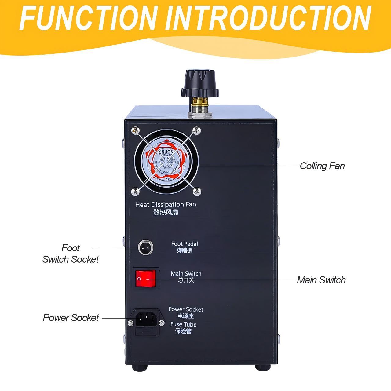 Professional Jewelry Steam Cleaner - 2L 1300W 304 Stainless Steel Steam Cleaning Machine for Jewelry Cleaning, Polishing & Restoration