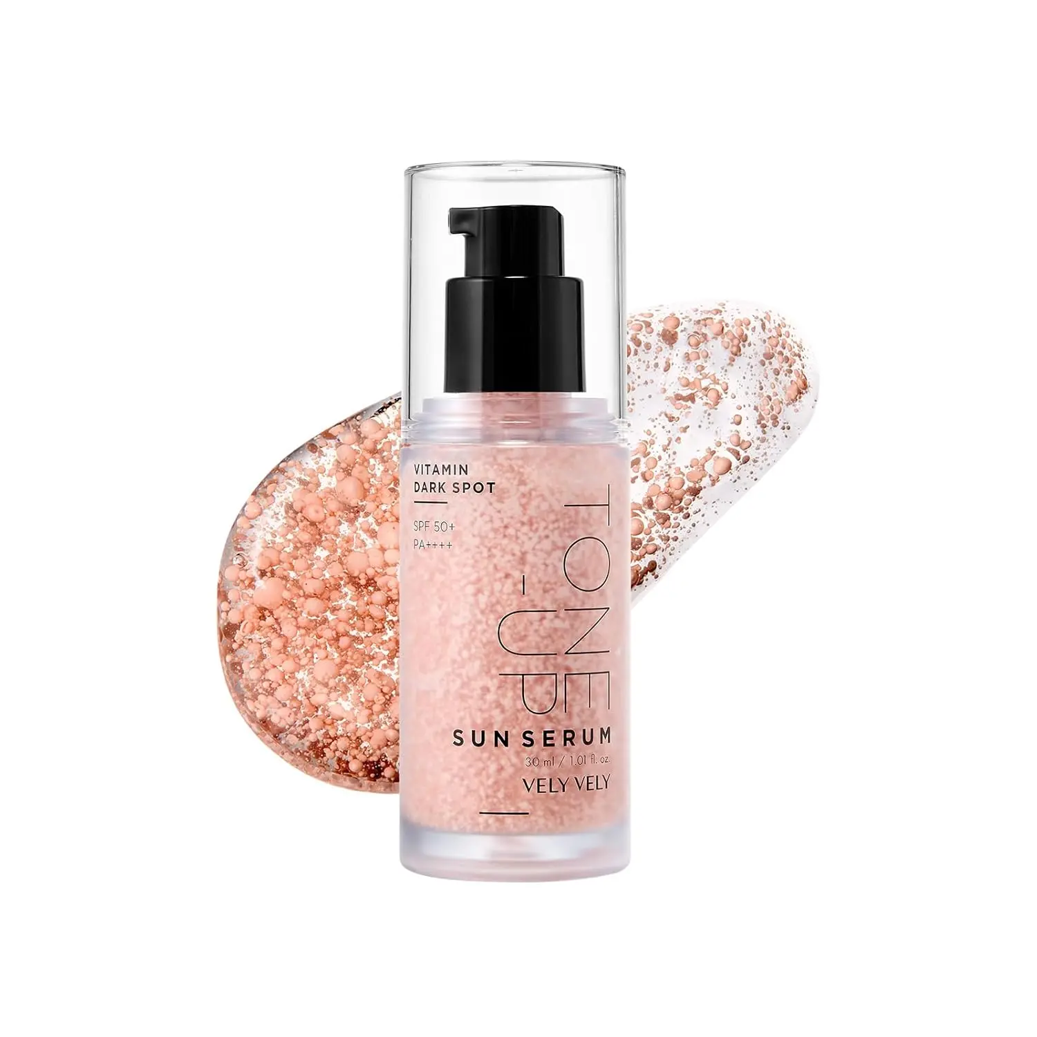 VELY VELY Tone Up Sun Serum SPF 50+ PA++++ - Sensitive Skin Daily Rosy Tone-Up Sunscreen, Lightweight Hydrating Face Makeup Base
