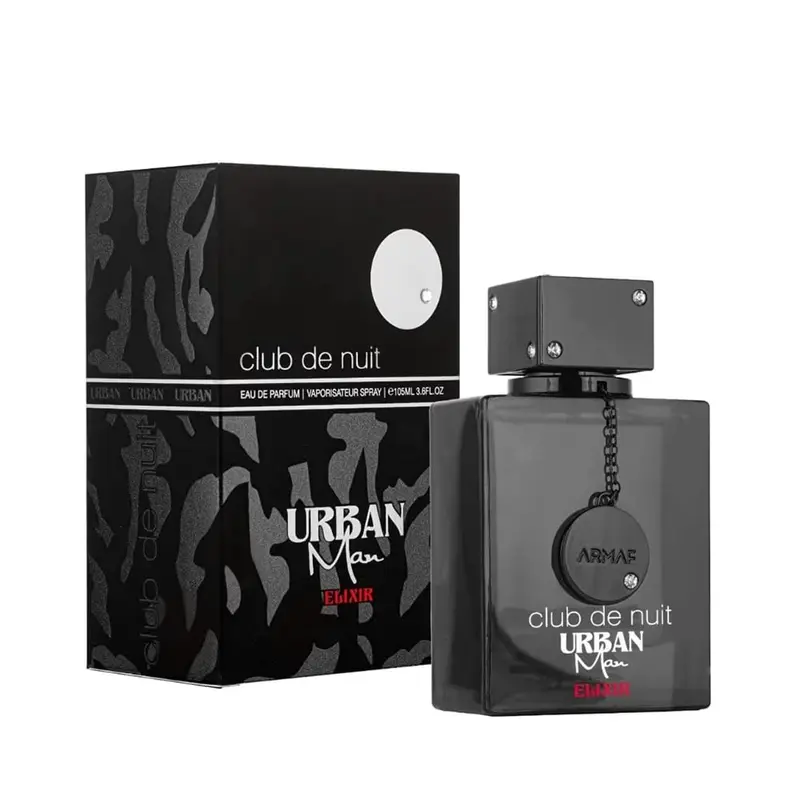 Armaf Club de Nuit Urban Man Elixir EAU de Parfum for Men 3.6oz - Top Notes Bergamot Pink Pepper Middle Notes Lavender Geranium Base Notes Ambroxan Amber Cedar Patchouli