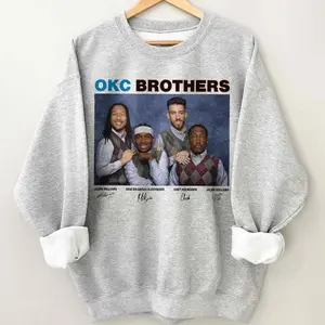Basketball Apparel, Jalen Williams Shai Holmgren Okc Brothers Vintage Shirt, Funny Step Bros Basketball Shirt, Gift For Fan Basketball, Unisex Cotton Crewneck Sweatshirt Menswear Womenswear Streetwear Top