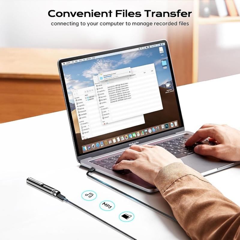 64GB Digital Voice Recorder-Digital Voice Activated Recorder with AI-Intelligent Noise Reduction, Voice Activated Sound Audio Tap Recorder Device For Lectures,Meetings,Work,Interviews 64GB Digital Voice Recorder-Digital Voice Activated Recorder with AI-Intelligent Noise Reduction, Voice Activated Sound Audio Tap Recorder Device For Lectures,Meetings,Work,Interviews