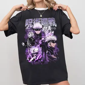 Vintage Satoru Gojo 90s Shirt, Satoru Jujutsu Anime Shirt, Gojo Satoru Manga Shirt, Anime Lover Tee