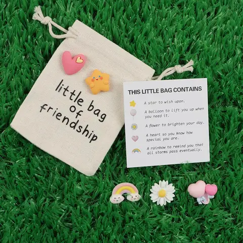 Little Friendship Gift Bag, Cute Gift Bag with Pocket Hug Card & Cute Gifts, Heartfelt Friendship Present, Perfect Gift for Friends, Best Friends Gifts, Goodies Set, Party Gifts, Goodie Bags