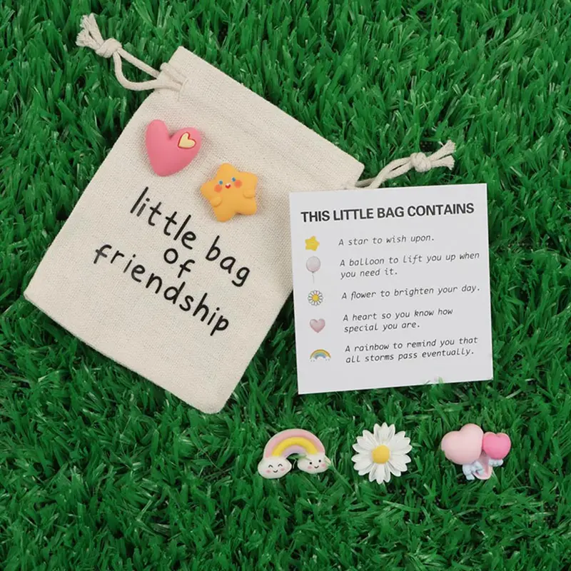 Little Friendship Gift Bag, Cute Gift Bag with Pocket Hug Card & Cute Gifts, Heartfelt Friendship Present, Perfect Gift for Friends, Best Friends Gifts, Goodies Set, Party Gifts, Goodie Bags