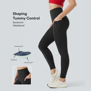 Halara UltraSculpt High Waisted Tummy Control Training Leggings with Pockets