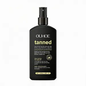 OUHOE Tanning Dry Spray Oil with 7 Plant Oils, tanning lotion,Non-Greasy Quick Absorb Tanning Spray for Body, Deep Nourishing Coconut Jojoba Rosehip, Natural Bronze Glow Even Skin Tone, Daily Use Barrier Protection