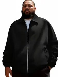 Men's Oversized Loose Corduroy Jacket, Casual Fashion Warm Coat, Fall & Winter Long Sleeve Outerwear, Suitable for Travel, Party, Shopping