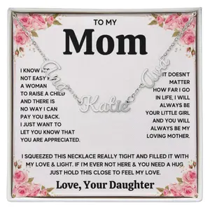 To My Mom - Name Necklace with Name