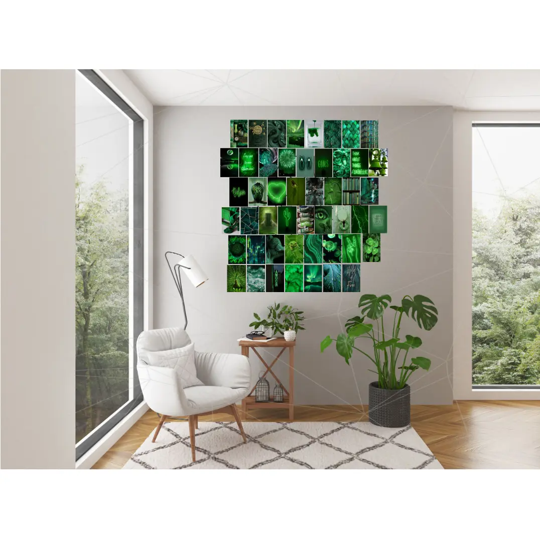 Green Aesthetic Collage Kit