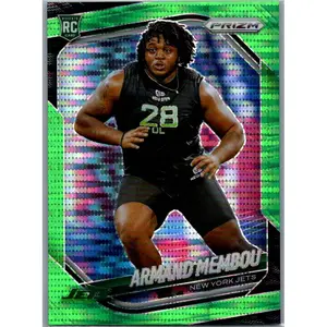 2025 Panini Prizm #357 Armand Membou Neon Green Pulsar