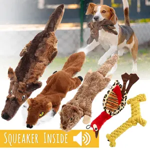 BenBen 5Pcs Dog Squeaky Toys Durable Plush Toy for Puppy Large Small Dogs Pets Squeaker,dog toys lot,dog chew toys,2 squeakers inside