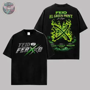 Feid Ferxxo Shirt V9 Size S-5XL - FEID vs FERXXO: Falxo Tour 2026 High-Quality Shirt Heavy Cotton Unisex T-Shirt, Graphic Reggaetón, Latin Pop Feid Ferxxo Fan Merch Gift For Music Lover