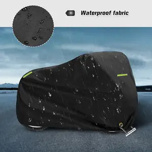 210D Thick Oxford Cloth Motorcycle Cover Waterproof Vehicle Protector for All Weather Conditions