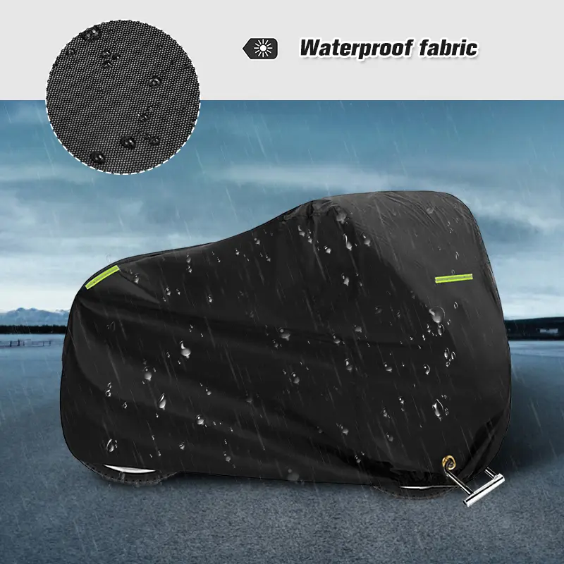 210D Thick Oxford Cloth Motorcycle Cover - Waterproof Motorbike, Vehicle Protector for All-Weather Home Supplies Rain Cloth, Motor Bike