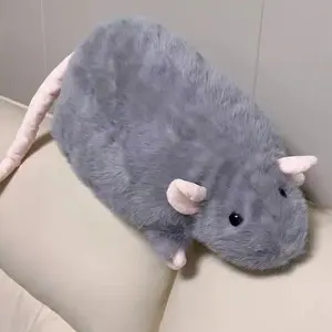 Fancy Rat Plush Toy Realistic, Large Rat Pillow, Cute & Quirky Guinea Pig-Style Plush, A Fun Gift for friends