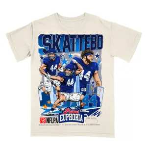 Comfort Colors Cam Skattebo Graphic T-Shirt, College Football Retro Sports Streetwear Tee Vintage NCAA Aesthetic Style, Unisex Fan Outfit for Men Women, Soft Washed Cotton Shirt Game Day Wear