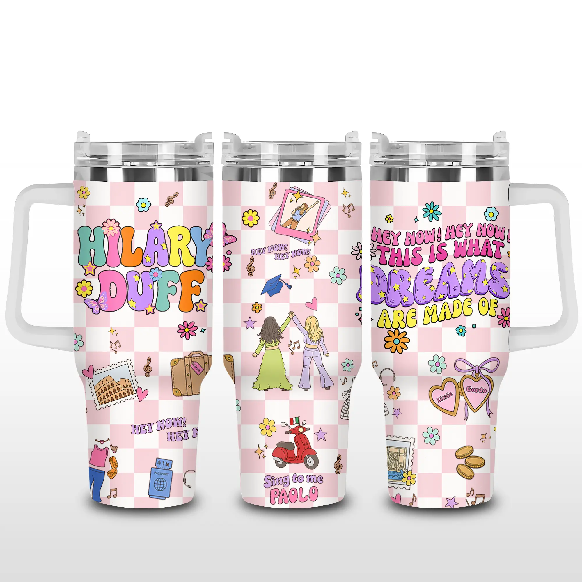 Vintage Lizzie This Is What Dreams Are Made Of Tumbler, Hilary Duff Tour Tumbler, Retro 2000s Lizzie Movie Inspired Tumbler, Summer Trip Vacation Travel Keepsake