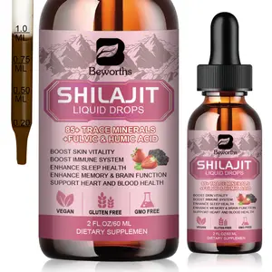 (EXP. 12/26) Shilajit Resin Liquid Drops | Shilajit Complex for Men Women with Ashwagandha, Turmeric, Ginseng, Chaga