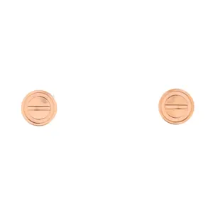 Pre-owned Cartier Love Stud Earrings 18K Rose Gold by Rebag