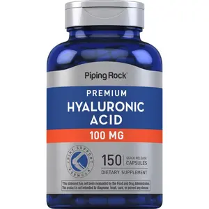 Piping Rock Hyaluronic Acid Supplement | 100 mg | 150 Capsules | as Sodium Hyaluronate | Non-GMO, Gluten Free