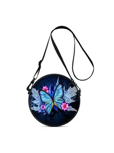 Small Bag with Butterfly and Dragonfly Patterns, Lightweight Women's Shoulder & Crossbody Bag for Daily Commute, Ideal Gift for Girlfriends and Friends on Holidays