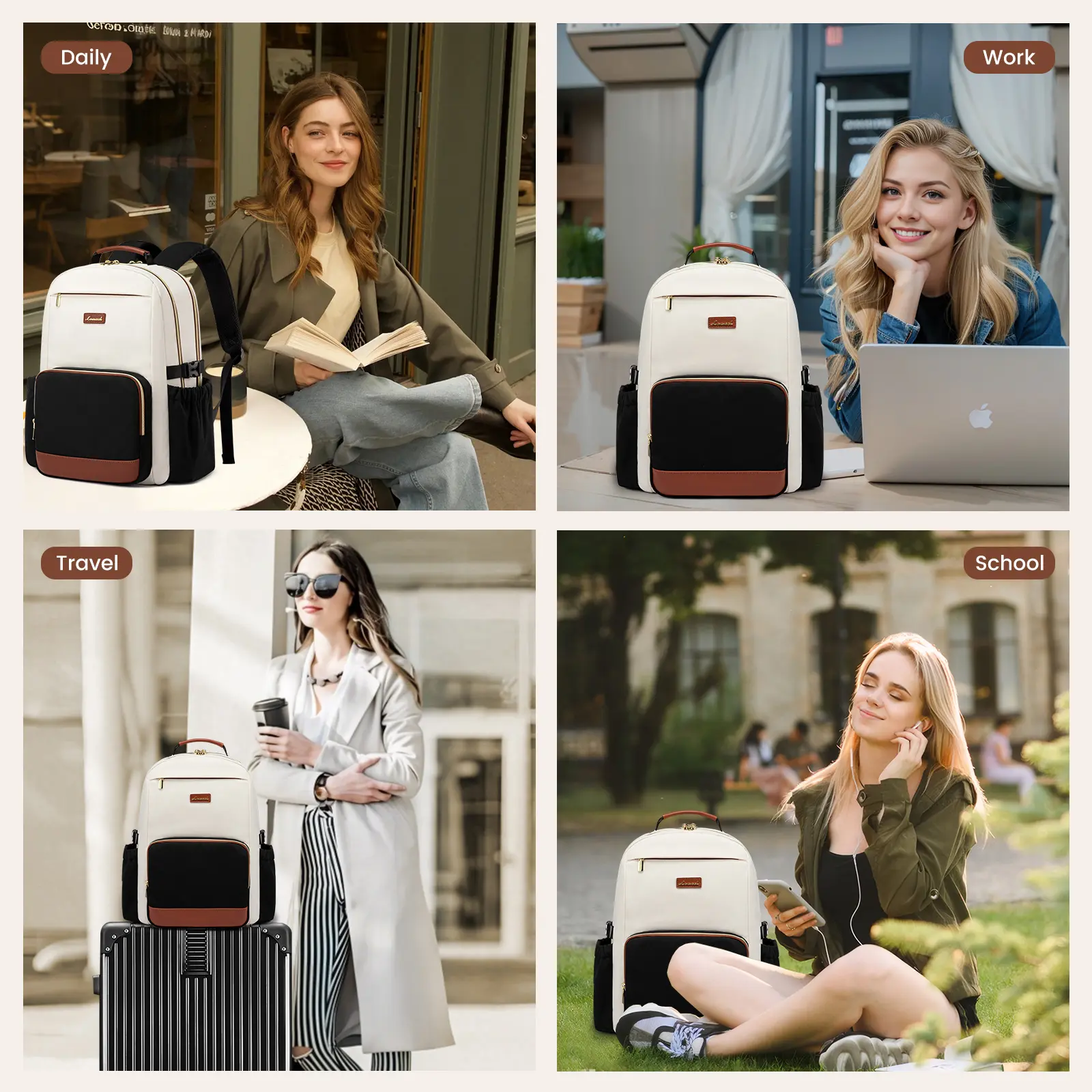 LOVEVOOK Laptop Backpack for Women with Pouch Pocket for Large Capacity Cup, 15.6-18 Inch Laptop Computer Bag Travel Backpack Purse, Waterproof Work Business Backpack College Teacher Bags. LOVEVOOK Laptop Backpack for Women with Pouch Pocket for Large Capacity Cup, 15.6-18 Inch Laptop Computer Bag Travel Backpack Purse, Waterproof Work Business Backpack College Teacher Bags.