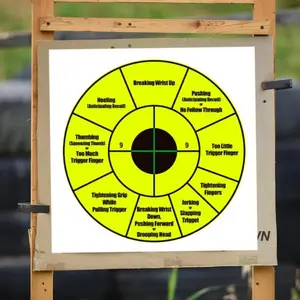 Aiming Correction Left Right Practice Target Sticker, Outdoor Training Target Sticker, Precision Improvement Target Sticker