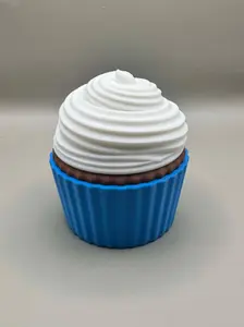 3D Printed Cupcake Mystery Container - Comes with 2 figures.