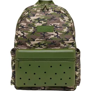 Crocs Classic Nylon Backpack, Ready to Personalize Travel and School Bag