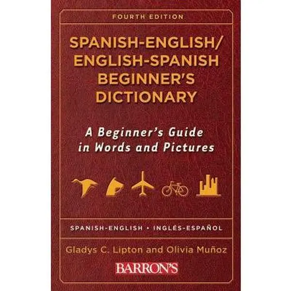 USED Book - Spanish-English/English-Spanish Beginner's Dictionary (Barron's Bilingual Dictionaries) by Gladys C. Lipton (Paperback) - english