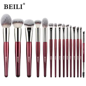 BEILI Soft 8/9/15/30 Makeup Brush for Foundation Make-Up Concealer Eye Shadow Eyebrow Eyelash Eyeliner Brush Multi-Function Comb BEILI
