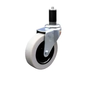212 MAIN SCC-EX05S310-TPRS-138 Light Duty 3 in. Swivel Thermoplastic Rubber Caster Wheel with 1.38 in. Expanding Adapter Stem Caster