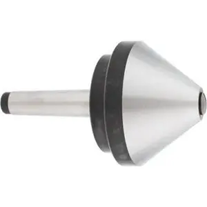 Value Collection MT3 Taper Shank Live Center, 4" Head Diam, 2.76" Head Length, 4" Point Diam, 6.5" OAL, Bull Nose Point, 660lb Capacity, 500 Max RPM, 600 Lb Max Workpiece, Model 251-3704