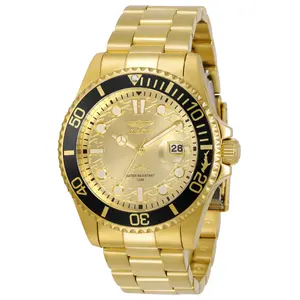 Invicta Pro Diver Men’s Quartz Watch – 43mm Gold (Model 30025)