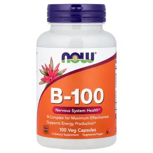 NOW Foods B-100, 100 Veg Capsules
