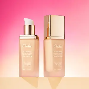 Foundation for Mature Skin by Oulac| Liquid Foundation Matte Foundation Creamy Hydrating Foundation| Buildable Medium to High Coverage Lightweight Long-Lasting Water-resistant＆Oil-Control