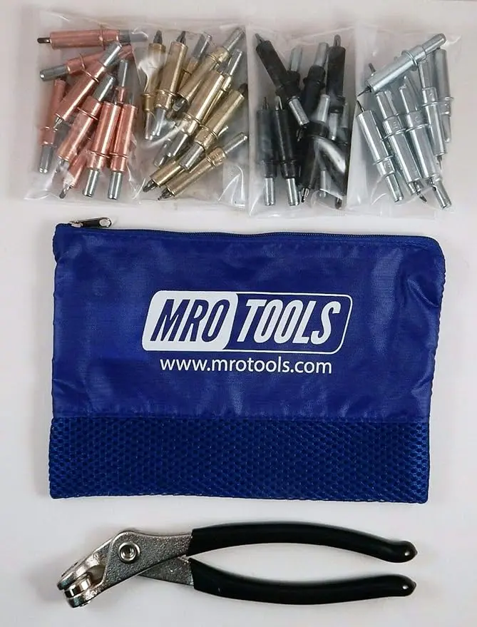 K-Series Beginner Cleco Sheet Metal Fastener Kit w/Mesh Carry Bag (K5S40)