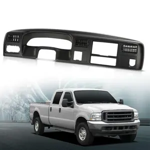 Fit For 99-04 Ford F250 F350 Dash Instrument Cluster Radio Trim Bezel