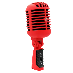 5Core Vintage Microphone Classic Dynamic Professional XLR Studio Retro Style Mic RED