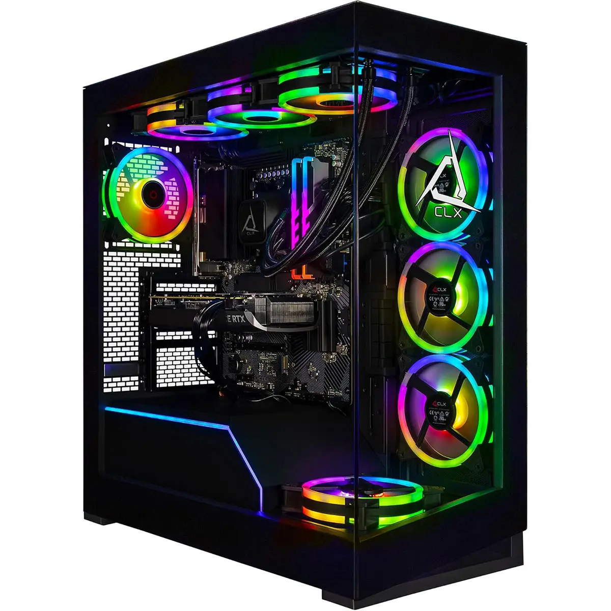 CLX Horus Prebuilt High Performance Gaming PC for Gamers - AMD R9 9950X, 96GB RAM, 2TB SSD + 8TB HDD, NVIDIA RTX 5090, Windows 11 Home