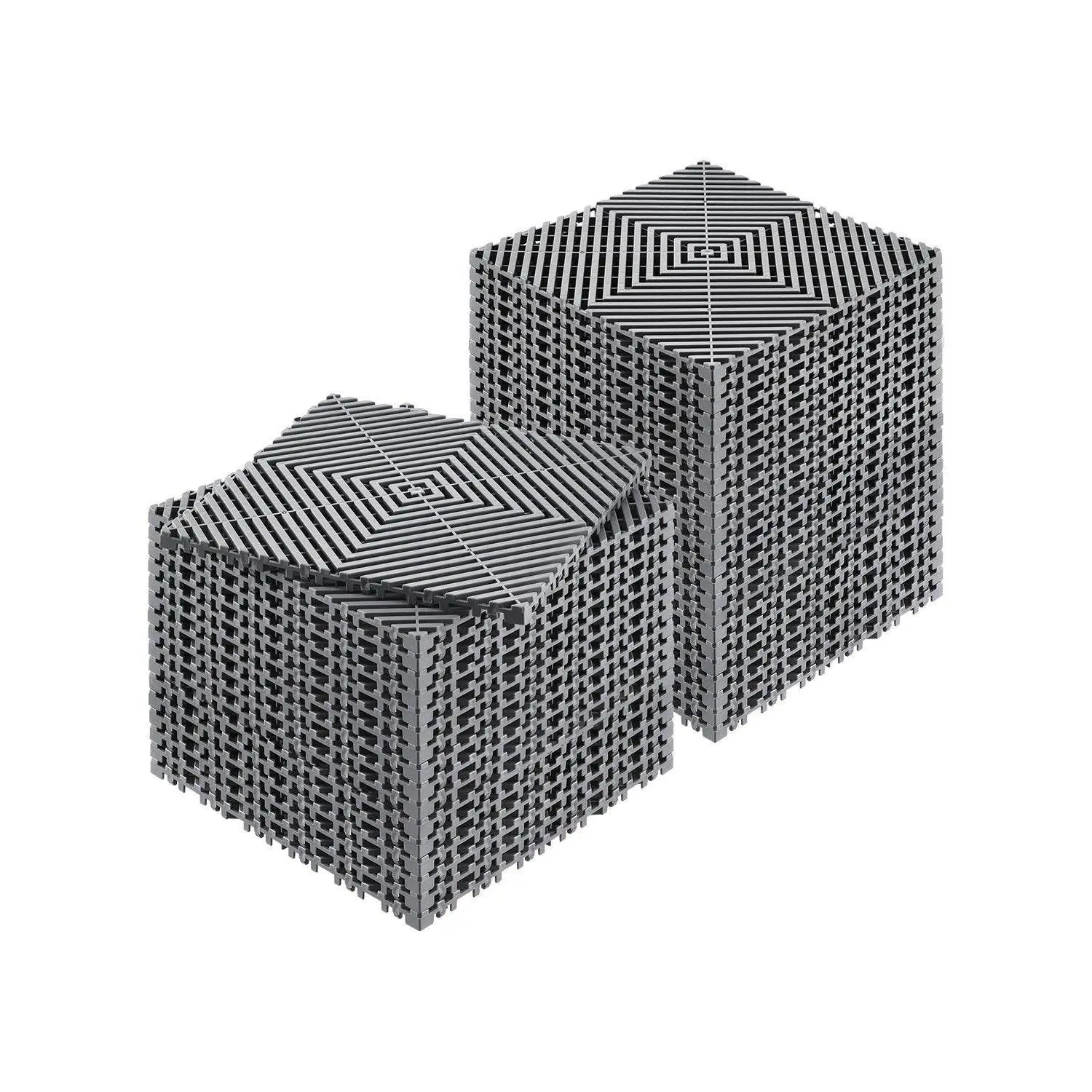 【Summerfinds】VEVOR PP Plastic Waterproof Drainage Mat, 12in x 12in Modular Interlocking Cushion for Work & Solid Surface Secure Placement, Gardens