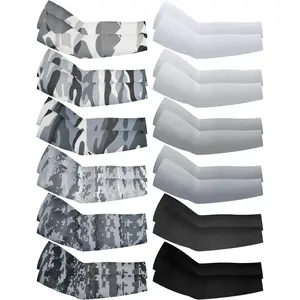 12 Pairs Arm Sleeves for  Compression Football Baseball Youth UV Protection Breathable Cooling Sleeve